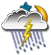 Areas Of Fog then Chance Showers And Thunderstorms